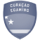 a blue shield with white text